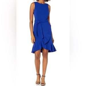 Calvin Klein beautiful navy blue raffle dress